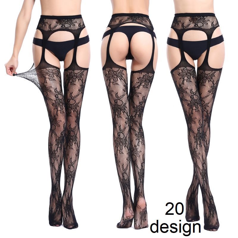 送料無料 ガーターストッキング レディース 女性用 婦人用 インナー クロスベルト 単色 ブラック 黒 ストライプ 花 フラワー ハート リボン りぼん ドット 星 スター セクシー おしゃれ かわいい デザイン豊富