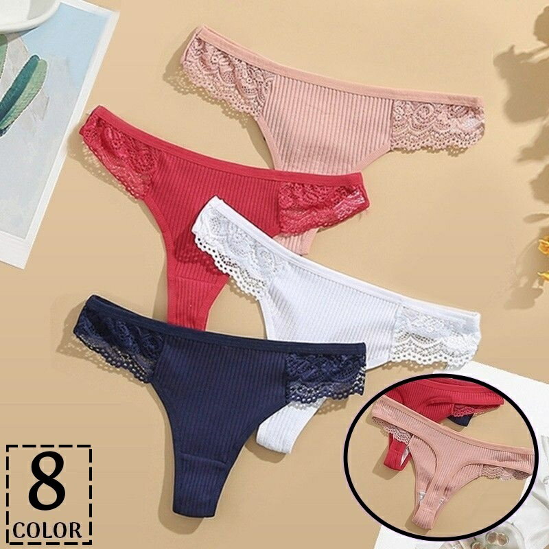 送料無料 Tバックショーツ ヒップハンガー レディース 勝負下着 セクシーランジェリー タンガ ローライズ 花柄レース リブ 透け感 伸縮性