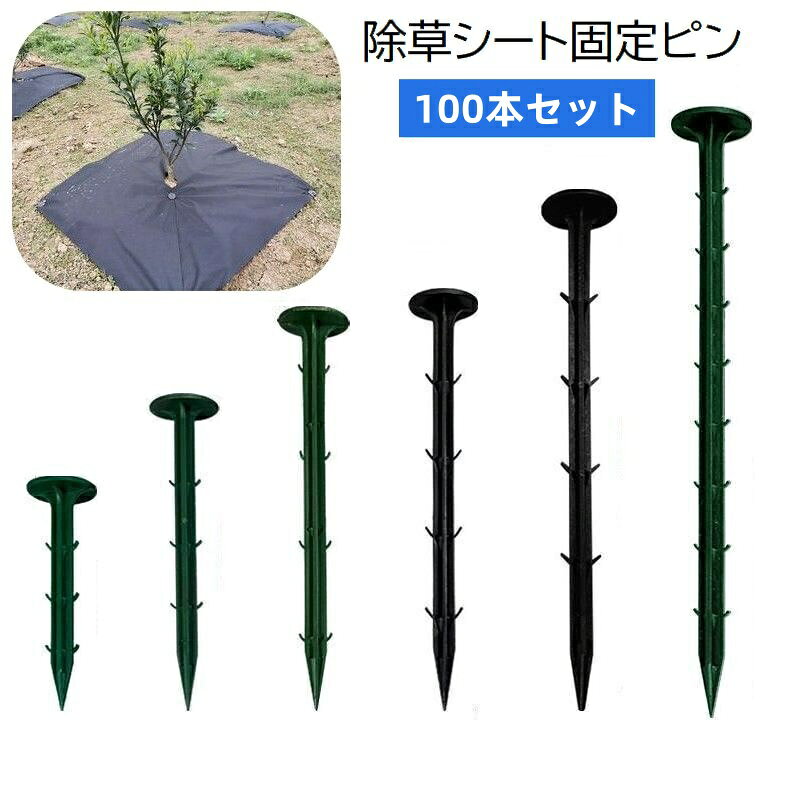 除草シート用の固定ピン100本セットです。 PP製なので軽量で、返しが付いているので抜けにくい◎ 除草シート、養生シート等をしっかり固定してくれます。 ※同サイズ100本セットでの販売です。 【サイズについて】 画像をご参照ください。 【カラーについて】 生産ロットにより柄の出方や色の濃淡が異なる場合がございます。 お使いのモニターや撮影時の光の加減などにより 画像と実際の商品のカラーが異なる場合もございます。 予告なしにカラーやデザインなどの変更がある場合もございます。 【素材について】 PP