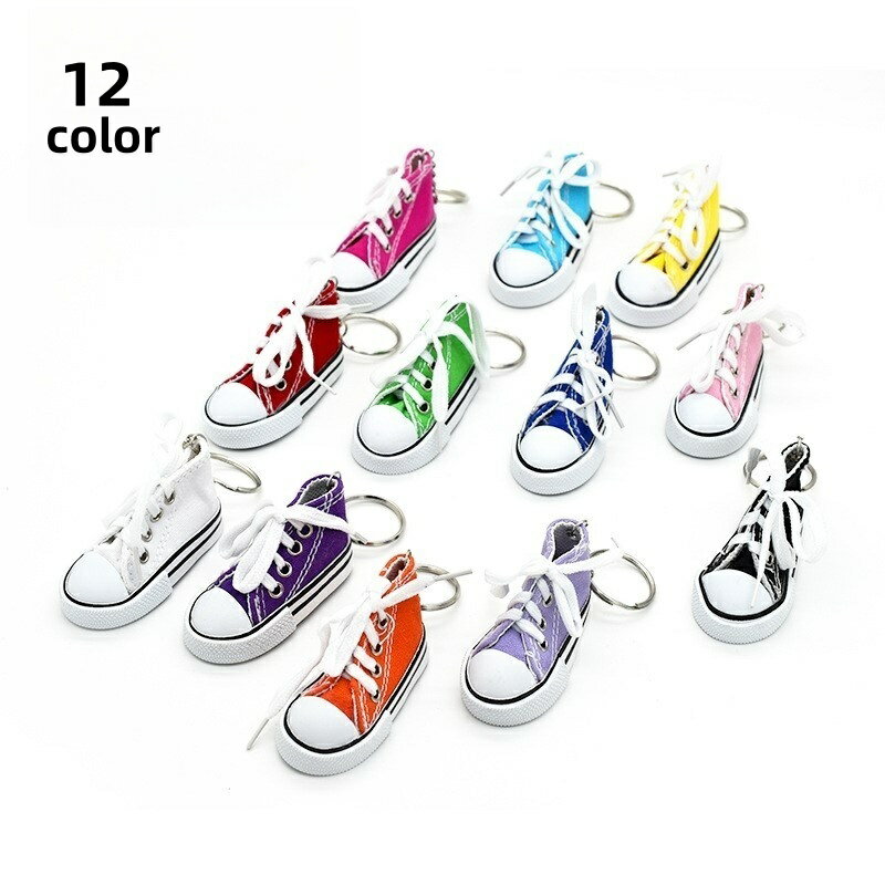 送料無料 キーホルダー キーリング ハイカット スニーカー 靴 シューズ ユニセックス 大人 子供 メンズ レディース キッズ 子供 かわいい おしゃれ カラバリ 贈り物 プレゼント お揃