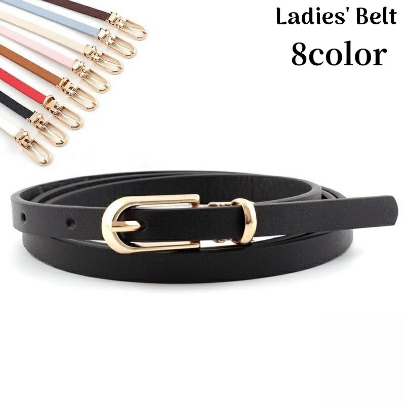 送料無料 細ベルト レディース レザー調 ウエストマーク 細め 細身 無地 シンプル 上品 ビジネス ワンピース ドレス スカート スーツ