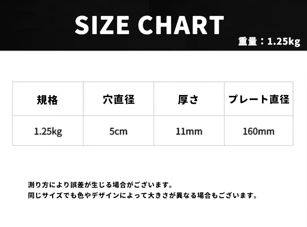 LaForestの送料無料 バーベル プレート アイアン ダンベル 1.25kg シャフト径5cm 単品 1枚 スポーツ 運動 筋トレ ウエイトトレーニング スポーツ器具 ベンチプレス 取り付け 追加 調節｜アングル2
