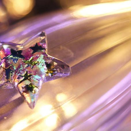 『Brilliant Star』 ガラスアクセサリー ネックレス・ペンダント 四角・多角・星タイプ