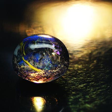 『銀河の珠玉』 ガラスアクセサリー オブジェ