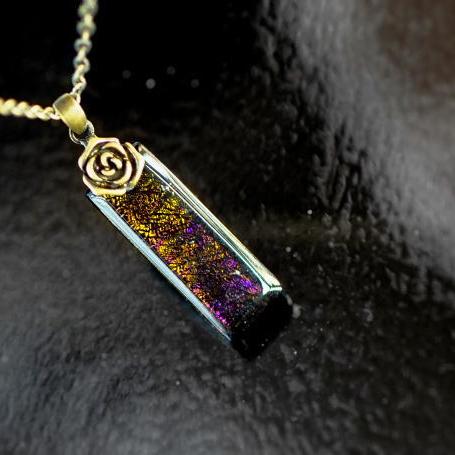 [황색의 안티 클로즈] 유리 액세서리 목걸이·펜던트 사각형·다각·별 타입