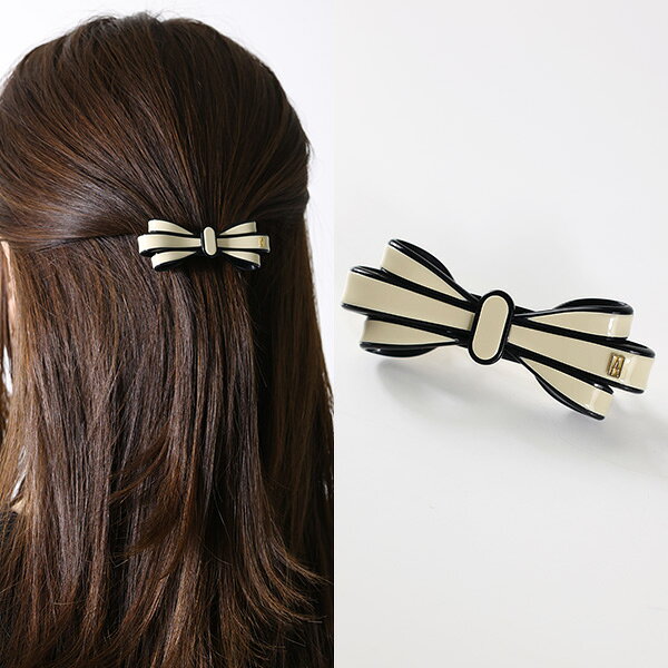 Alexandre de Paris アレクサンドルドゥパリ バレッタ LISERAI TENUE DE SOIREE BARRETTE 6cm リズレ AA6-16524-03 レディース トニュ ドゥ ソワレ ヘアアクセサリー 髪留め リボン LaG Onlinestore