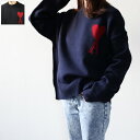 AMI PARIS アミパリス AMI DE COEUR SWEATER セーター ニット 長袖 クルーネック メリノウールフェルト ロゴ メンズ レディース ユニセックス UKS006 018009 UKS006 0184005