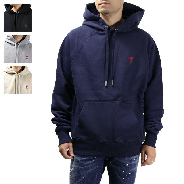 AMI PARIS アミパリス AMI DE COEUR HOODIE パーカー プルオーバー 長袖 ループバック ハート ロゴ刺繍 メンズ レディース ユニセ...