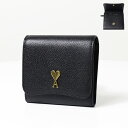 AMI PARIS アミ パリス Paris Paris Compact Wallet 二つ折り財布 折りたたみ財布 ミニ財布 小銭入れあり コンパクト レザー メンズ USL203 AL0036