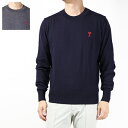 AMI PARIS アミ パリス セーター Small Logo Sweater HKS111 KN0025 メンズ クラシック メリノウール 長袖 ニット クルーネック ハートロゴ LaG Onlinestore