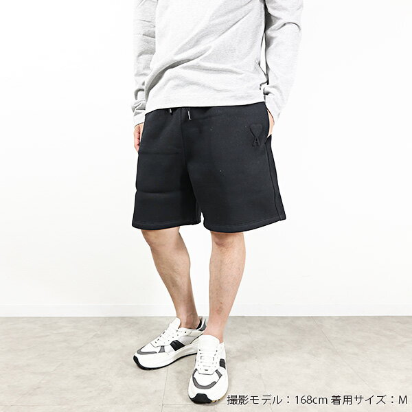 AMI PARIS アミ パリス ショートパンツ Short Pants USO325 749 メンズ スウェットパンツ ハーフパンツ 裏起毛 コットンブレンド ハートロゴ LaG Onlinestore