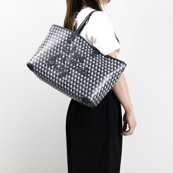 楽天LaG OnlineStore　楽天市場店【5/18限定！当選確率1/2 最大100％バック】ANYA HINDMARCH アニヤハインドマーチ I AM A Plastic Bag Small Motif Tote Bag トートバッグ ロゴ A4収納可能 レザー レディース 149877