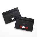 BALLY バリー BHAR Card Case カードケース メンズ カードホルダー 名刺入れ レザー ストライプ ロゴ 603231 25893 LaG O...