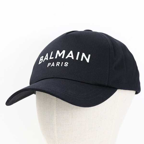 BALMAIN バルマン Logo Baseball Cap キャップ ベースボールキャップ 帽子 コットン ロゴ メンズ YH1XA015CB240PA