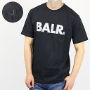 BALR. ボーラー Olaf Straight BALR. Satin Embro T-Shirt B1112.1091 102 Tシャツ 半袖 カットソー クルーネック サテンロゴ メタル スポーティー カジュアル メンズ