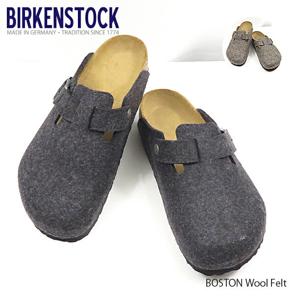 【2019 SS】【新作】【並行輸入品】『BIRKENSTOCK-ビルケンシュトック-』Boston Wool Felt-ボストン サンダル ウール フェルト-クロッグ サンダル スリッポン【お買い物マラソン！ポイント最大44倍！】