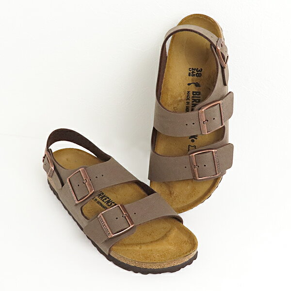 ビルケンシュトック BIRKENSTOCK ビルケンシュトック MILANO BIRKO FLOR サンダル ミラノ ベロアレザー ミラノ 本革 シンプル カジュアル レディース