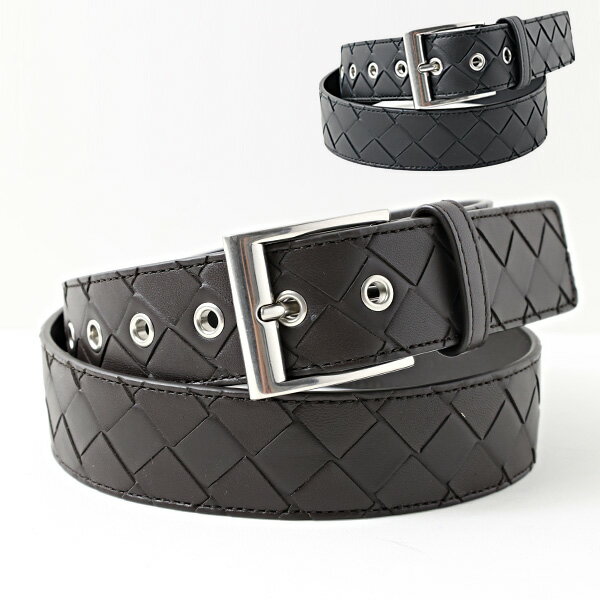 ボッテガヴェネタ ベルト（メンズ） BOTTEGA VENETA ボッテガヴェネタ MENS BELTS CLASSIC INTRECCIATO 580673 VO0BG ベルト イントレチャート ビジネススタイル 通勤 通学 レザー 本革 メンズ