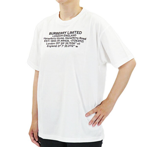 【5/18限定！当選確率1/2 最大100％バック】BURBERRY バーバリー CREW NECK T SHIRT クルーネック Tシャツ 半袖 レディース［8024629 113839/G A1464］