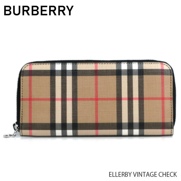 BURBERRY バーバリー Ellerby Vintage Check Wallet エレビー ビンテージ チェック 長財布 ラウンドファスナー レディース 8015125 A1189