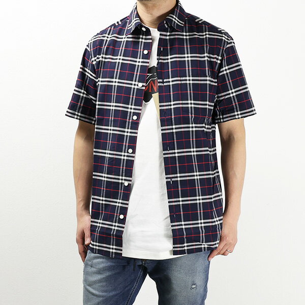 バーバリー BURBERRY バーバリー GEORGE CHECK STRETCH SHORT SLEEVE SHIRTS 8007182 A1960 チェックストレッチ スリム フィット シャツ 半袖 メンズ 父の日 誕生日 ギフト プレゼント