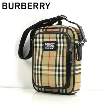 BURBERRY バーバリー Vintage Check Shoulder Bag ヴィンテージ チェック レザー クロスボディバッグ ポシェット ショルダーバッグ メンズ 8023381 A7028