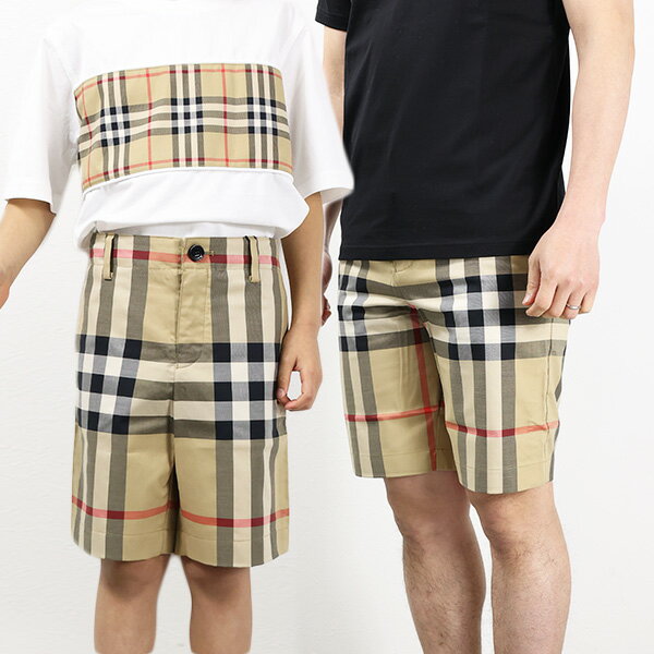 楽天LaG OnlineStore　楽天市場店【5/18限定！当選確率1/2 最大100％バック】BURBERRY バーバリー Check Stretch Cotton Tailored Shorts テーラードショーツ ハーフパンツ ヴィンテージチェック ストレッチコットン 男の子 キッズ メンズ 大人もOK 8040998