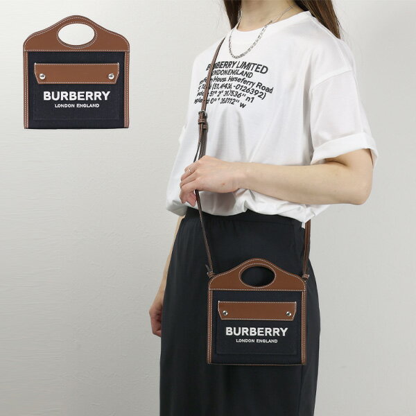 バーバリー ハンドバッグ BURBERRY バーバリー MICRO POCKET BAG ショルダーバッグ クロスボディバッグ ハンドバッグ 鞄 ロゴ刺繍 レディース 8055187