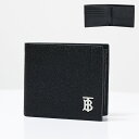 バーバリー 【3月31迄！タイムセール価格！】BURBERRY バーバリー BI-FOLD LOGO WALLET 二つ折り財布 折りたたみ財布 小銭入れあり TBロゴ レザー 本革 メンズ 8062680 A1189