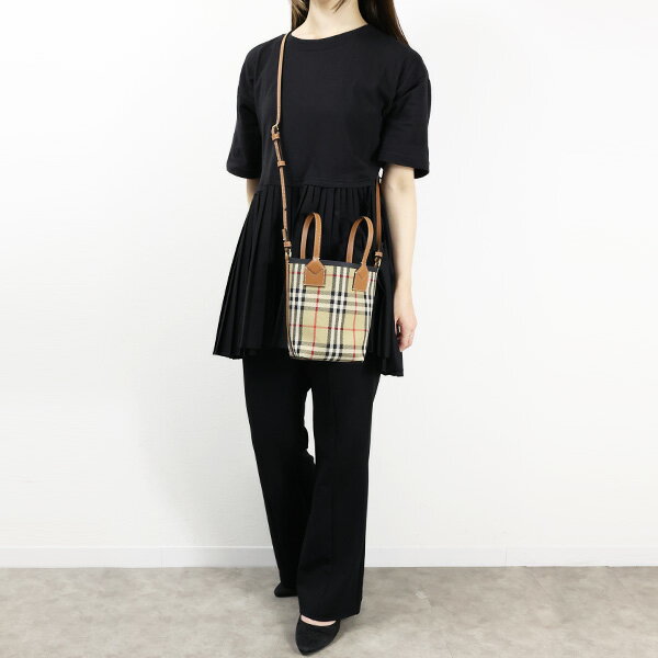 バーバリー トートバッグ（レディース） 【5/31迄！SNSフォロワーさん限定 5％OFFクーポン発行中】BURBERRY バーバリー MINI LONDON TOTE BAG ミニロンドン トートバッグ ショルダーバッグ クロスボディバッグ バーバリーチェック 鞄 レディース 8070461 A7026