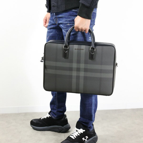 ブリーフケース Burberry バーバリー AINSWORTH BRIEFCASE トートバッグ ハンドバッグ A4サイズ収納可能 PC収納 通学 通勤 メンズ 8065338 A1208