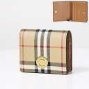 Burberry バーバリー Small Check Bi-Fold Wallet 二つ折り財布 折りたたみ財布 コンパクト 小銭入れあり バーバリーチェック レザー レディース 8070417 A7026