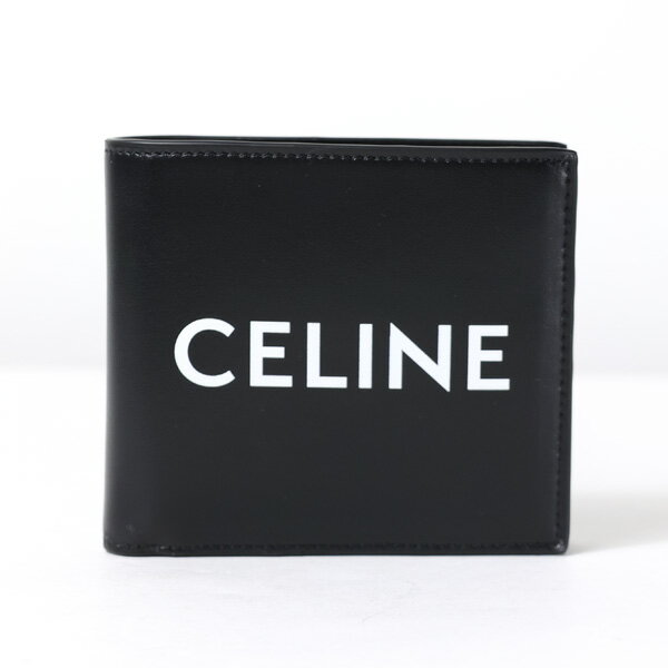 Celine セリーヌ Logo Bi-Fold Wallet 二つ折り財布 折りたたみ財布 ミニ財布 ロゴ レザー メンズ 10C873DME 38SI