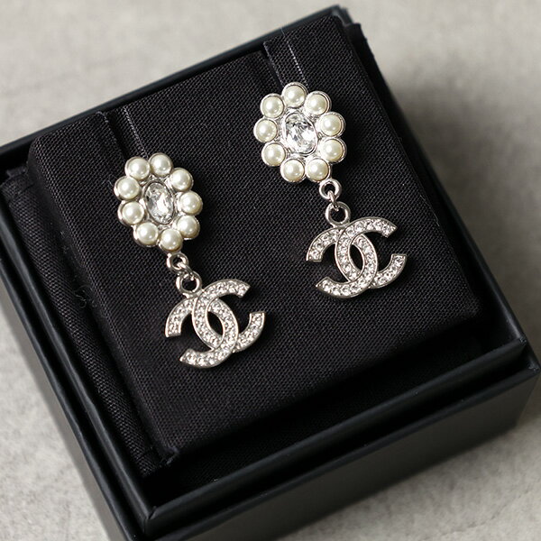 シャネル ピアス（レディース） CHANEL シャネル Coco Mark Earrings ココマークイヤリング ピアス シルバー 両耳用 レディース ABB141 B13050