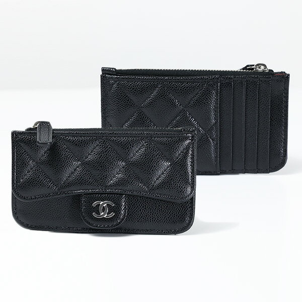 【5/18限定！当選確率1/2 最大100％バック】CHANEL シャネル Matelasse Card Coin Case カードケース コインケース フラグメントケース 小銭入れ ミニ財布 コンパクト マトラッセ レザー レディース AP2570 B15532 C3906