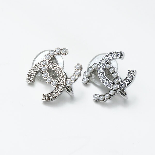 【5/18限定！当選確率1/2 最大100％バック】CHANEL シャネル CC Earrings イヤリング アクセサリー 両耳用 クリスタル パール CCロゴ ココマーク エレガント レディース ABD651 B16782 NY391