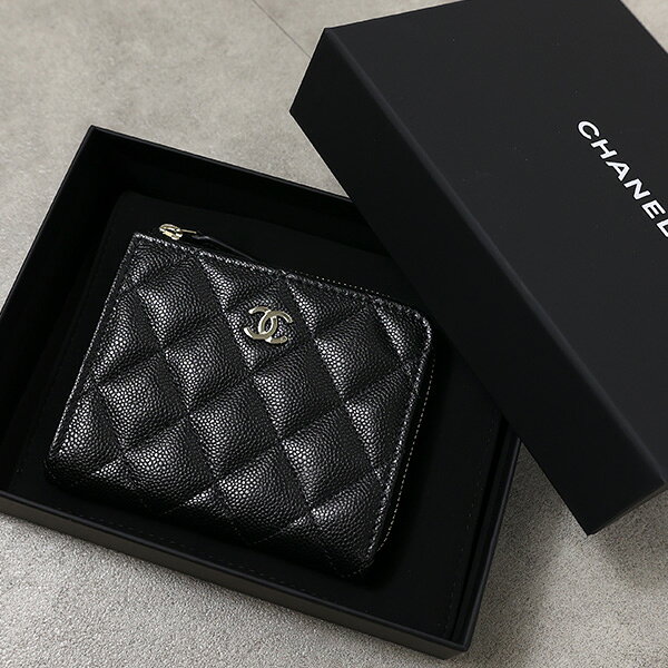 Rakuten - CHANEL シャネル コインケース カードケース MATELASSE L-Zipped Compact Wallet マトラッセ AP3999B10583 レディース キャビアスキン レザー L字ファスナー ミニ財布 ココマーク LaG Onlinestore
