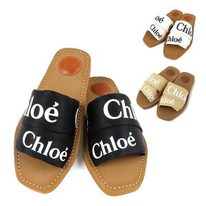 331ॻʡChloe  WOODY LOGO Flat mules åǥ   եåȥߥ塼륵 åݥߥ塼 ǥ CHC19U18808 101 001