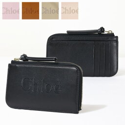 クロエ Chloe クロエ Chloe Sense Coin Card Case カードホルダー 小銭入れ フラグメントケース レザー 本革 刺繍 レディース CHC23SP866I10