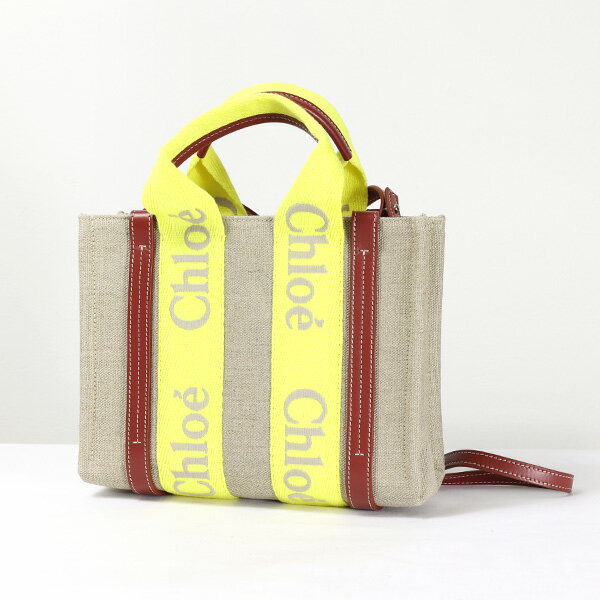 Chloe クロエ WOODY LOGO SMALL TOTE BAG ショルダーバッグ クロスボディバッグ スモール トートバッグ ウッディ 鞄 リボン レディース CHC23US397K37