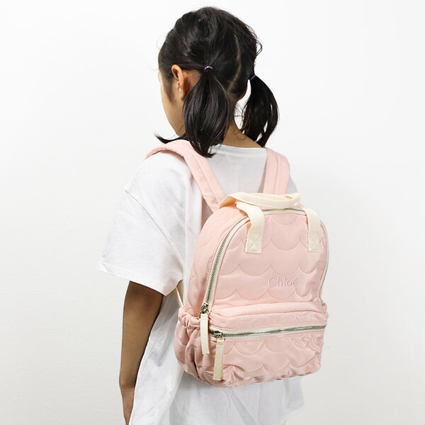 Chloe クロエ Scalloped Backpack C10315 バックパック リュックサック 遠足 旅行 ロゴ キッズ
