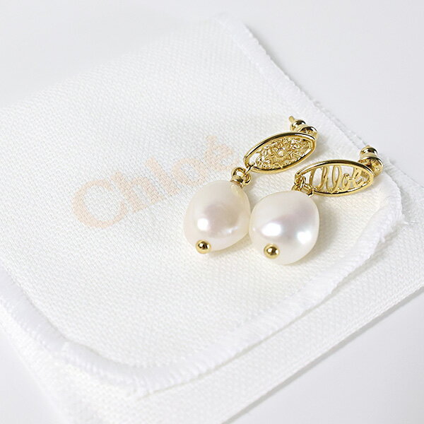 クロエ 【5/31迄！SNSフォロワーさん限定 5％OFFクーポン発行中】Chloe クロエ DARCEY Lace Drop Earrings ピアス ドロップピアス アクセサリー 両耳用 ブラス 真鍮 パール エレガント ロゴ レディース C23AFE81CPN