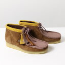 CLARKS クラークス Wallabee Boot ワラビー ラウンド モカシン カジュアルシューズ ブーツ ナチュラル クラシカル レースアップ レザー 本革 靴 26163074