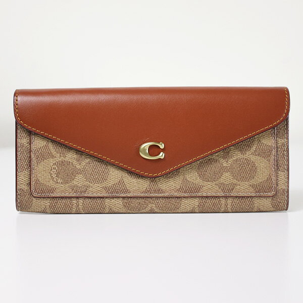 コーチ 【5/18限定！当選確率1/2 最大100％バック】Coach コーチ Wyn Soft Long Wallet 長財布 財布 ウォレット 小銭入れあり レザー 本革 ロゴ エレガント レディース C2327