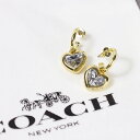 Coach コーチ Halo Heart Huggie Earrings 37422731 ピアス フープピアス アクセサリー ハート フェミニン エレガント レディース