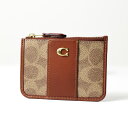 Coach コーチ カードケース Mini Skinny Coin ID Case ミニスキニー CI185 レディース パスケース コインケース キーリング付...
