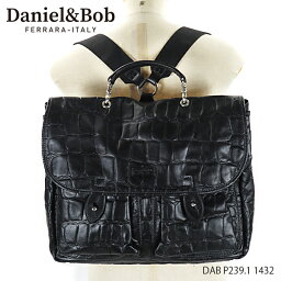 ダニエル&ボブ ビジネスバッグ（メンズ） Daniel&Bob ダニエルアンドボブ 2Way Bag COCCONE メンズ ビジネスバッグ ハンドバッグ リュック クロコ レザー［DAB P239.1 1432］