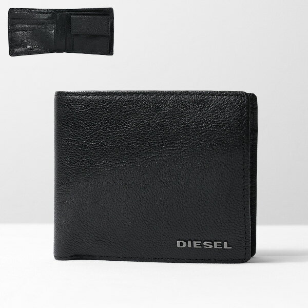 ディーゼル 二つ折り財布（メンズ） DIESEL ディーゼル BI-Fold Wallet X03925 PR271 T8013 財布 二つ折り財布 レザー ロゴ メンズ