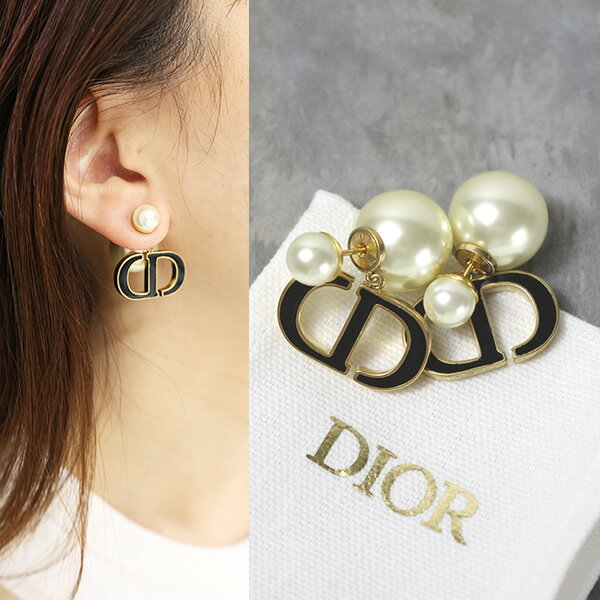 クリスチャンディオール ピアス（レディース） 【5/31迄！SNSフォロワーさん限定 5％OFFクーポン発行中】Dior ディオール TRIBALES EARRINGS ピアス アクセサリー 両耳用 CDシグネチャー トライバル メタル レジンパール レディース E1293TRILQ D307