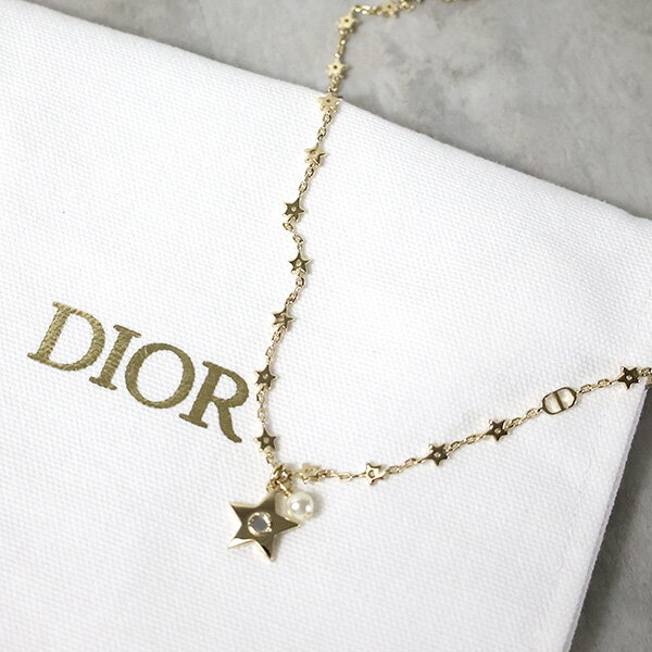 ディオール ネックレス（レディース） 【5/31迄！SNSフォロワーさん限定 5％OFFクーポン発行中】Dior ディオール DIOR STAR NECKLACE ネックレス アクセサリー CDシグネチャー ロゴ スター 星 メタル レジンパール レディース N2215WOMPL D301